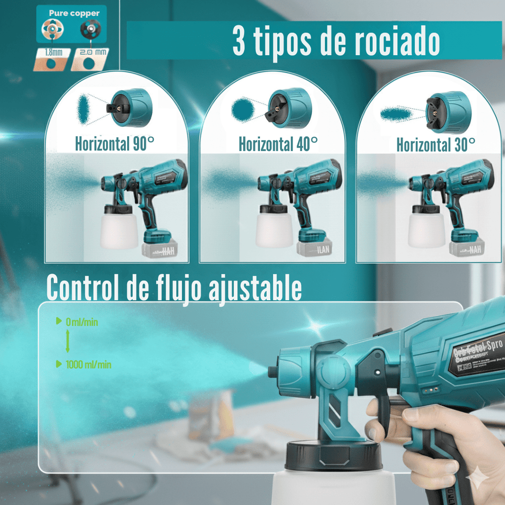 COMPRESOR DE PINTURA INALÁMBRICO 48V | INCLUYE BATERÍA DE REGALO🔋 - Hogar Con Torque