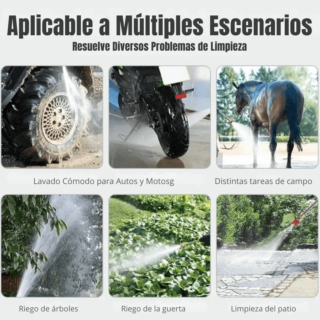 HIDROLAVADORA PORTATIL | 2 BATERIAS DE REGALO🔋 - Hogar Con Torque