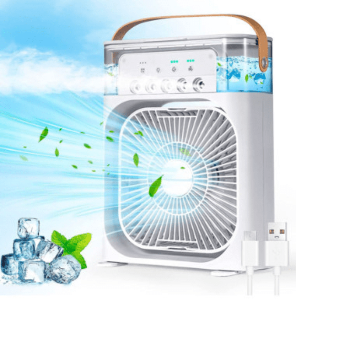 MINI VENTILADOR HUMIFICADOR 3 EN 1 ❄️ - Hogar Con Torque